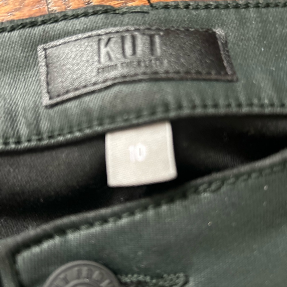 Kut from the Kloth Green Coated Jeans - Picture 3 of 6